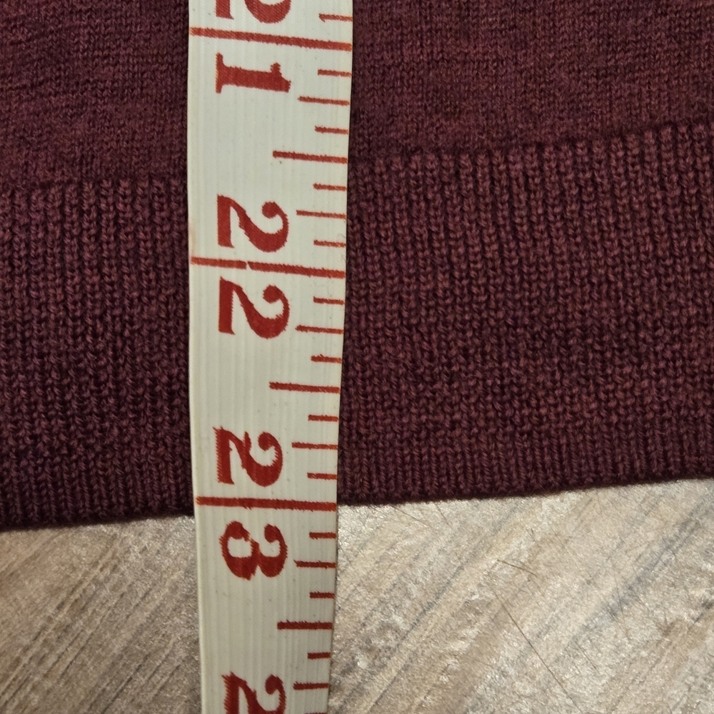 Brooks Brothers Maroon Merino Wool Turtleneck Sweater - Picture 6 of 7